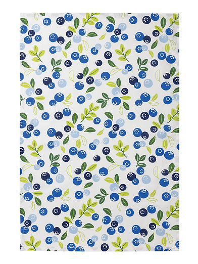Mu Kitchen Designer Print Tea Towel - Blueberries