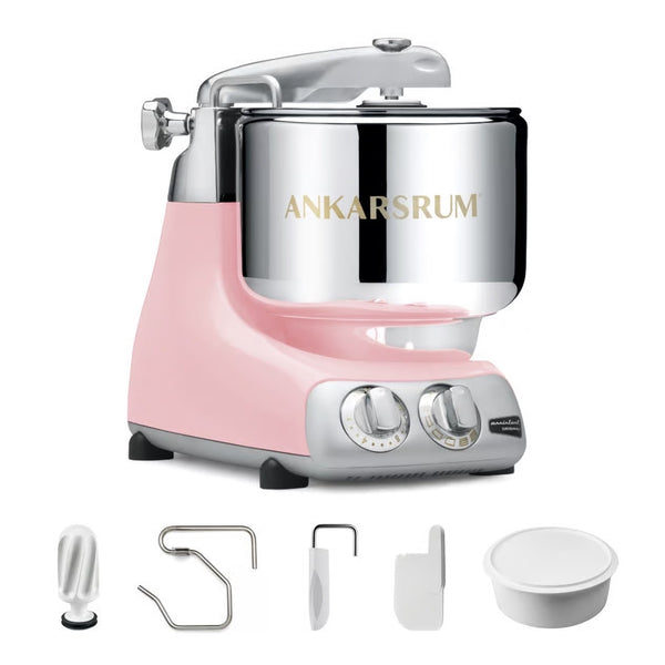 Ankarsrum Mixer Essential Package - Cloudy Pink Gloss