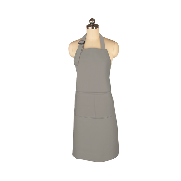 Mu Kitchen Adult Classic Chef's Apron - Nickel
