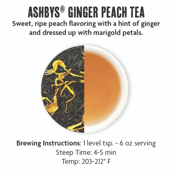 Ashby 4oz Loose Leaf Tea - Ginger Peach