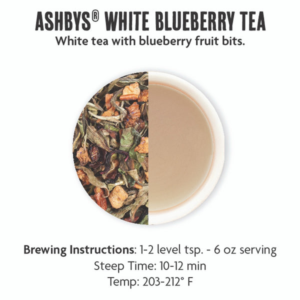 Ashby 4oz Loose Leaf Tea - White Blueberry Herbal Blend