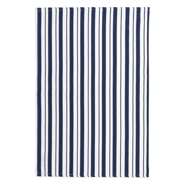 Mu Kitchen Basket Weave Towel - Ink Blue