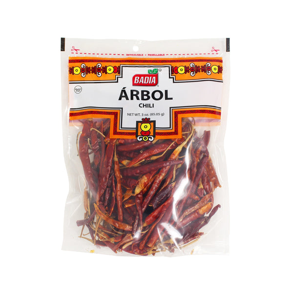 Badia Dried Chili Peppers - Arbol 3oz
