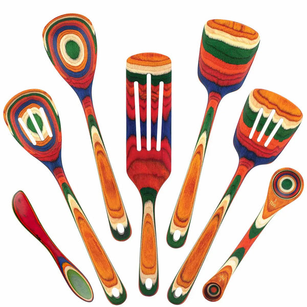 Totally Bamboo Baltique Marrakesh 7 piece Wooden Utensil Set