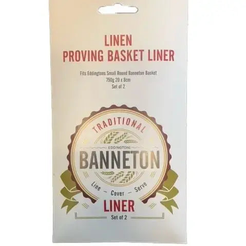 Banneton Proofing Basket Liner 2/ST Round Small 7.9x3x1"