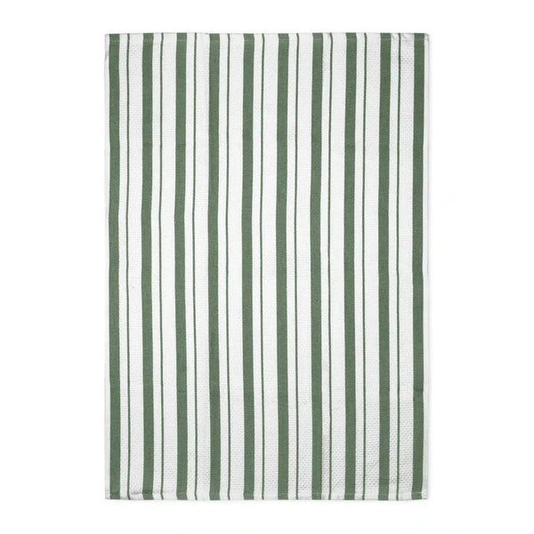 Mu Kitchen Basket Weave Towel - Hedge Green