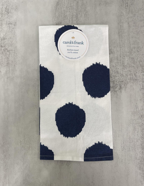 Towel Indigo Dot