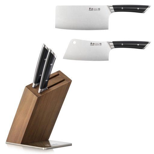 Cangshan Helena 3pc Cleaver Set Black