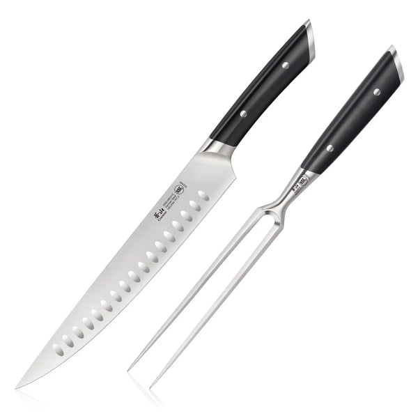 Cangshan Helena Series 2pc Carving Set - Black