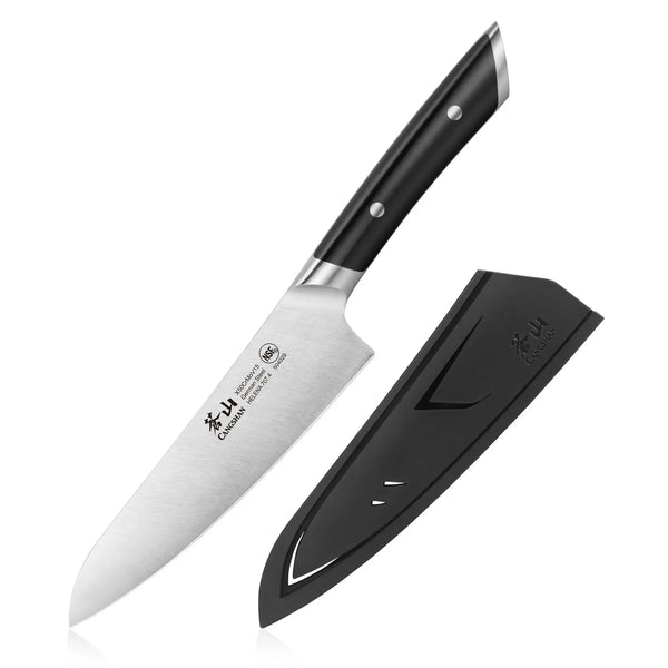 Cangshan Helena Series 5.5 " Prep/Utility Knife W/ Sheath - Black