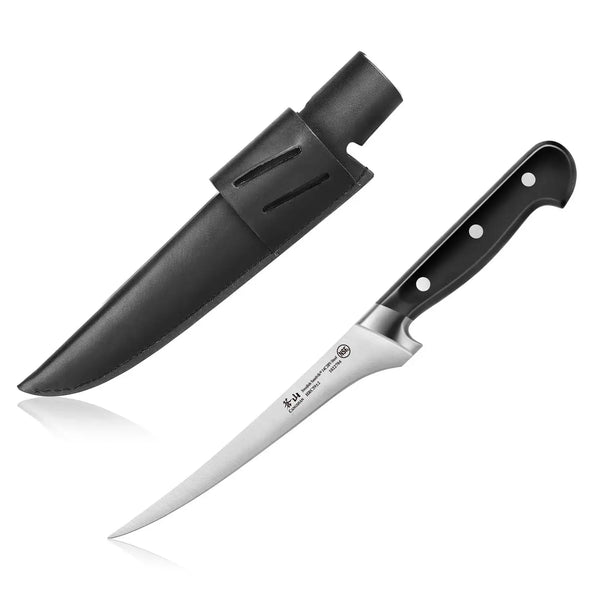 Cangshan TV2 Series 7" Fillet Knife with Leather Sheath
