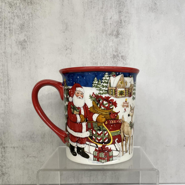 Mug Santa's Workshop Putting toybag in sleigh