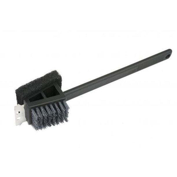Safe-Scrub Grill Brush w/Long Handle 2 in 1