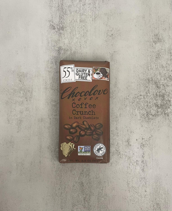 Chocolove 55% Dark Chocolate Bar - Coffee Crunch 3.2oz