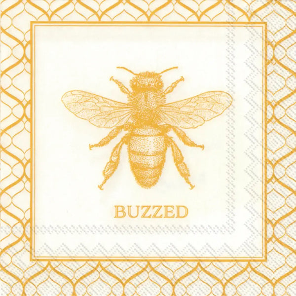 Boston International Cocktail Napkins - Rosanne Beck Buzzed (Bee)