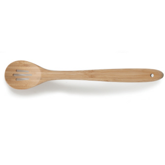 Spoon Bamboo Striped Slotted