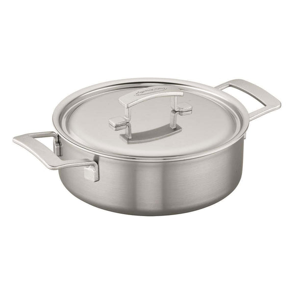 Demeyere Industry 5 Stainless Steel 4qt Double Handle Deep Saute Pan