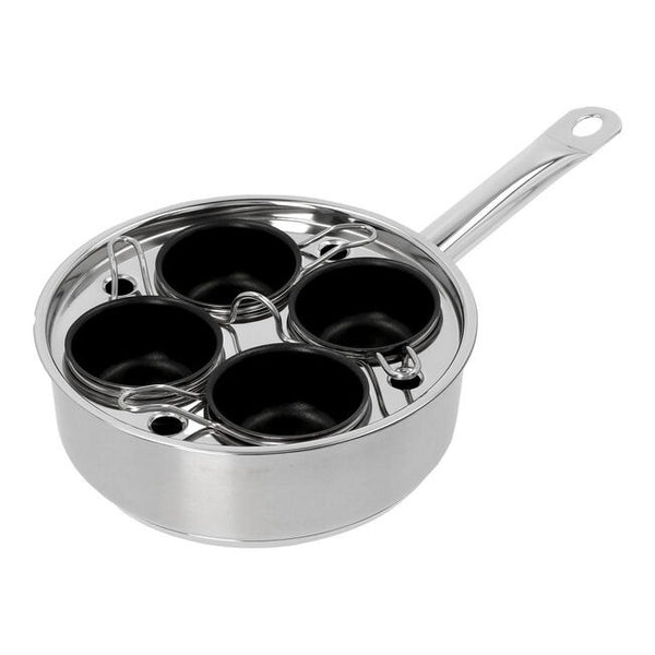Demeyere Resto Stainless Steel 4-cup Egg Poacher Set