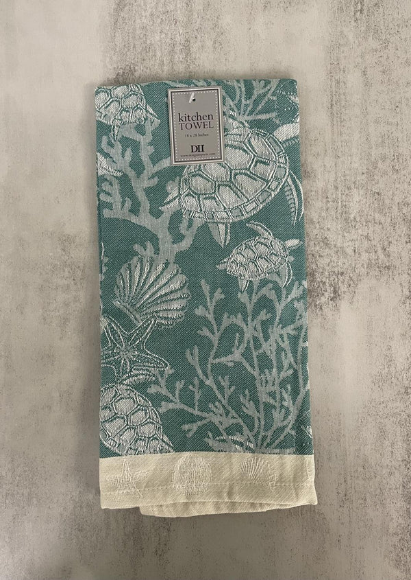 Towel Green Coral ReefJaquard