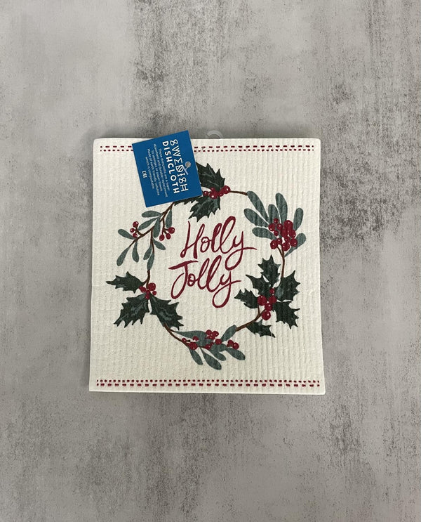 Swedish Cloth Holly Jolly