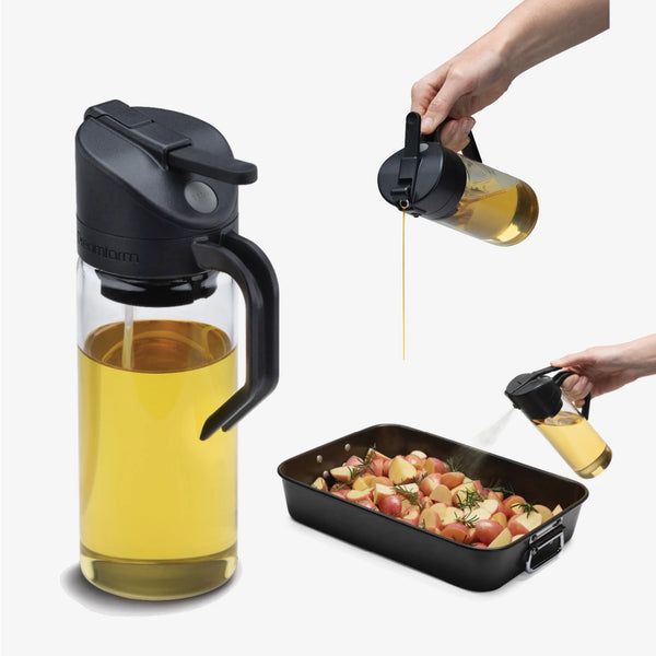 Dreamfarm Oileroo Oil Mister w/Glass Bottle - Black