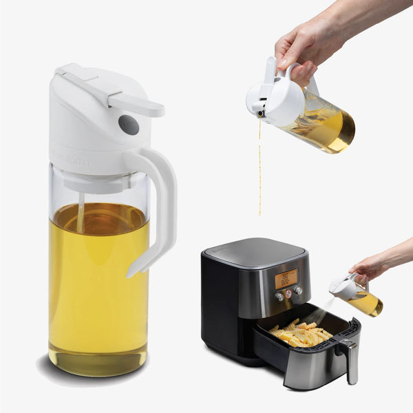 Dreamfarm Oileroo Oil Mister w/Glass Bottle - White