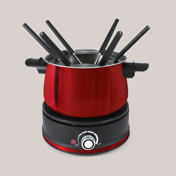 Swissmar Arolla Electric Fondue Set - Red 11pc