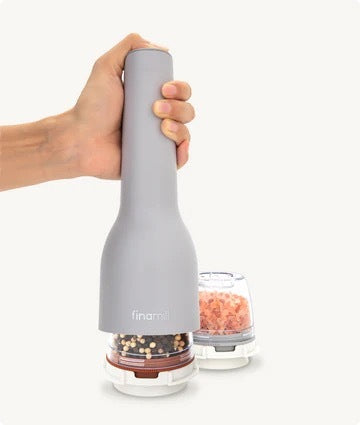 Finamill Rechargeable USB Spice Grinder W/ 2 Pods - Stone