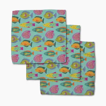 Geometry House 3pc Dish Cloth Set - Schooling