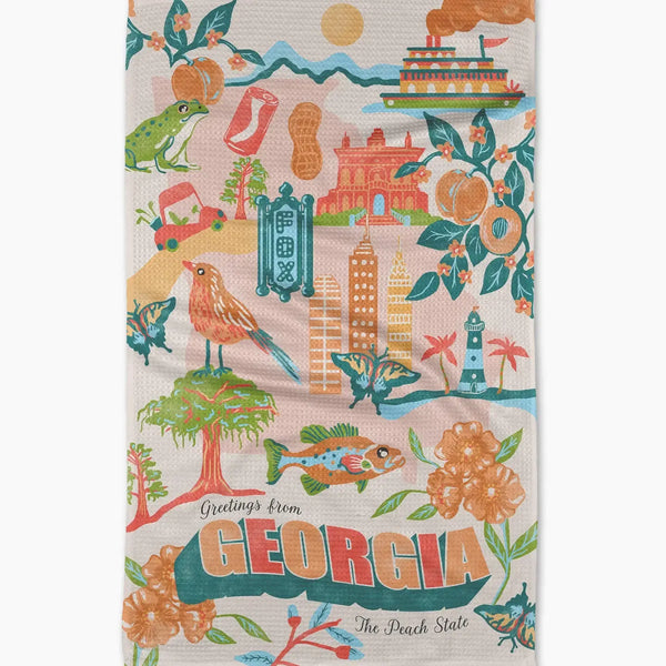 Geometry House Tea Towel - Greetings from Georgia