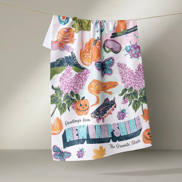 Geometry House Tea Towel - Greetings from New Hampshire