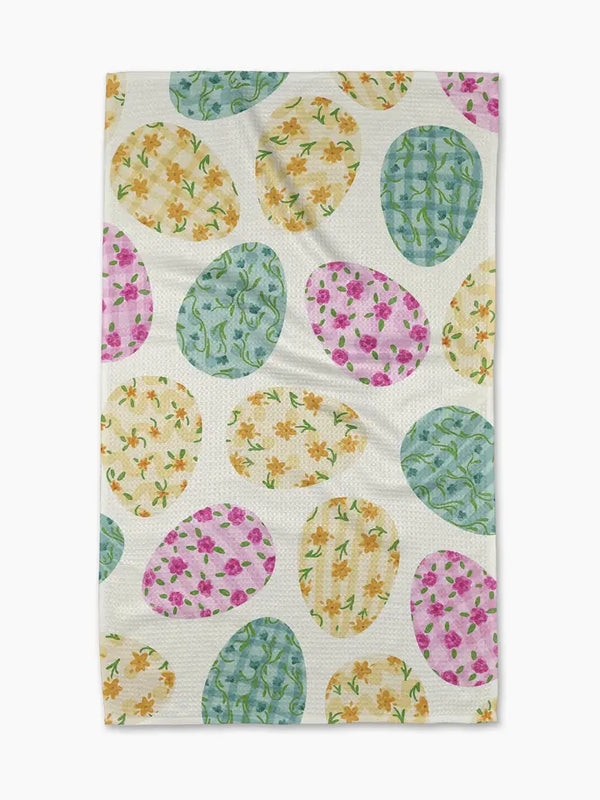 Geometry House Tea Towel -  Colorful Easter Eggs