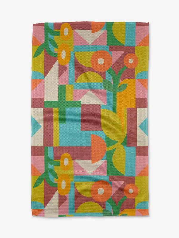 Geometry House Tea Towel -  Floral Geometry