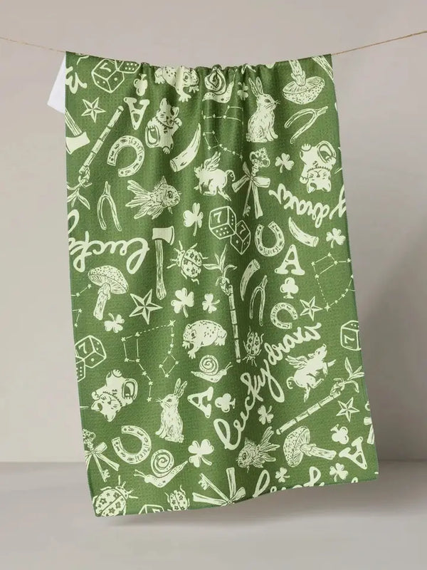 Geometry House Tea Towel -  Lucky Draw Symbols