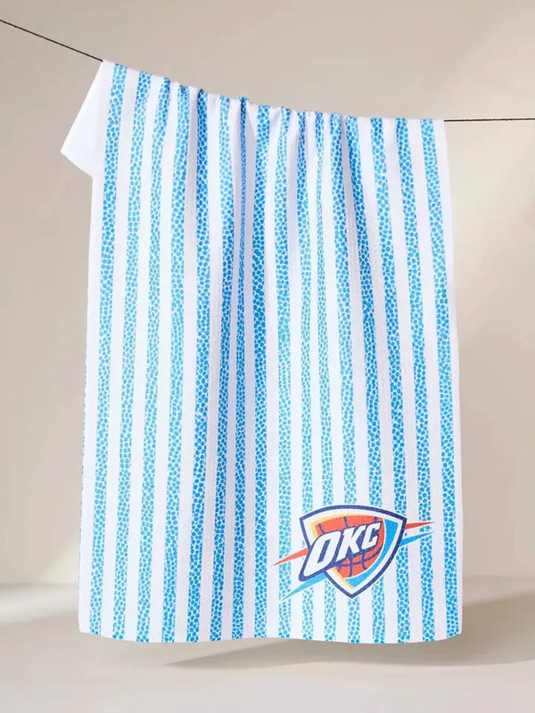 Geometry House Tea Towel -  OKC Grip Stripe