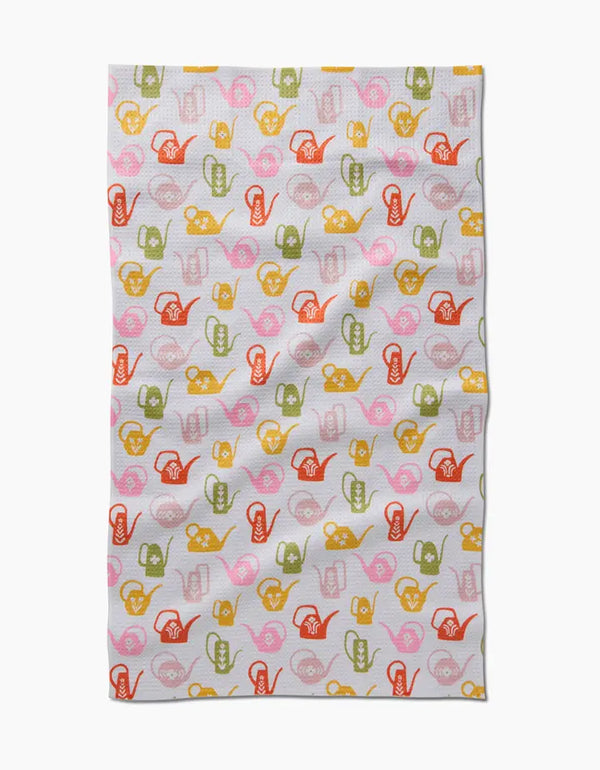 Geometry House Tea Towel -  Retro Watering Cans