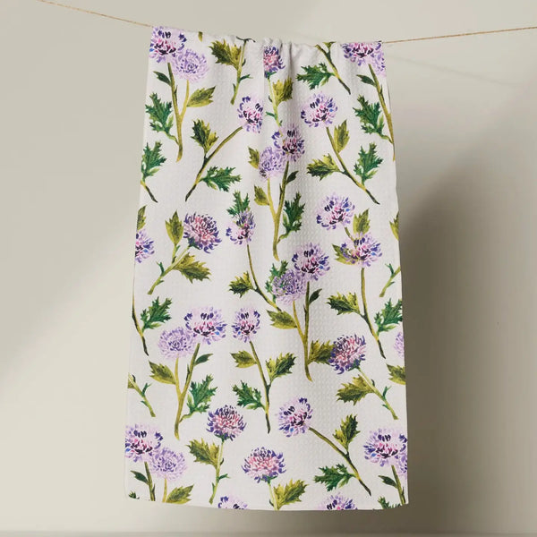 Geometry House Mini/Bar Towel - Blooming Thistle