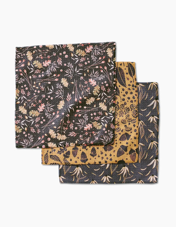 Geometry House 3pc Dish Cloth Set - Autumn Harvest
