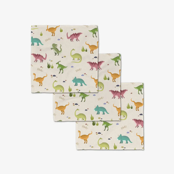 Geometry House 3pc Dish Cloth Set - Dancing Dinos