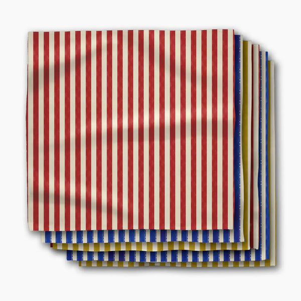 Geometry House 6pc Dinner Napkin Set - Bauhaus Stripe
