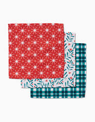 Geometry House 3pc Dish Cloth Set - Merry Berry