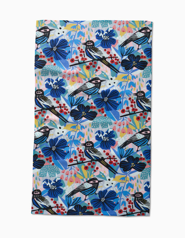 Geometry House Tea Towel - Birds and Berries