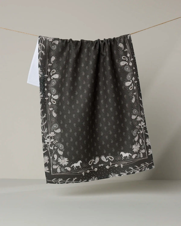 Geometry House Tea Towel -  Bronco Espresso