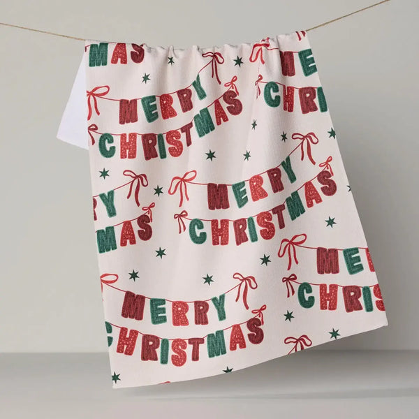 Geometry House Tea Towel - Christmas Banner