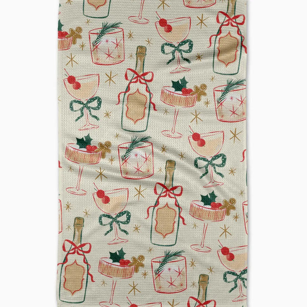 Geometry House Tea Towel -  Christmas Cocktails