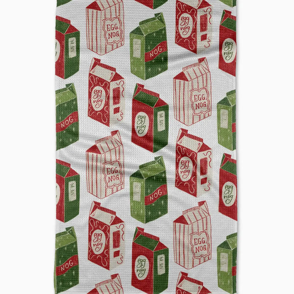 Geometry House Tea Towel - Christmas Eggnog