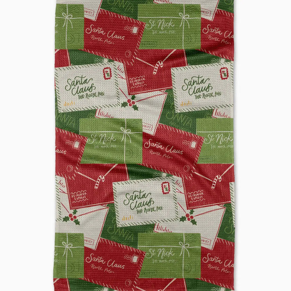 Geometry House Tea Towel -  Christmas Letter Pile