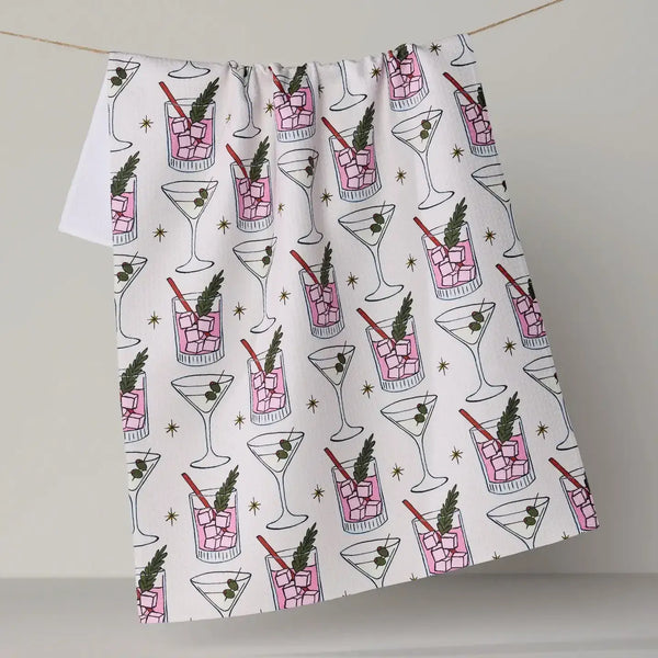 Geometry House Tea Towel - Cocktail Countdown