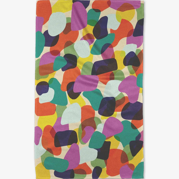 Geometry House Tea Towel - Colorful Pebbles