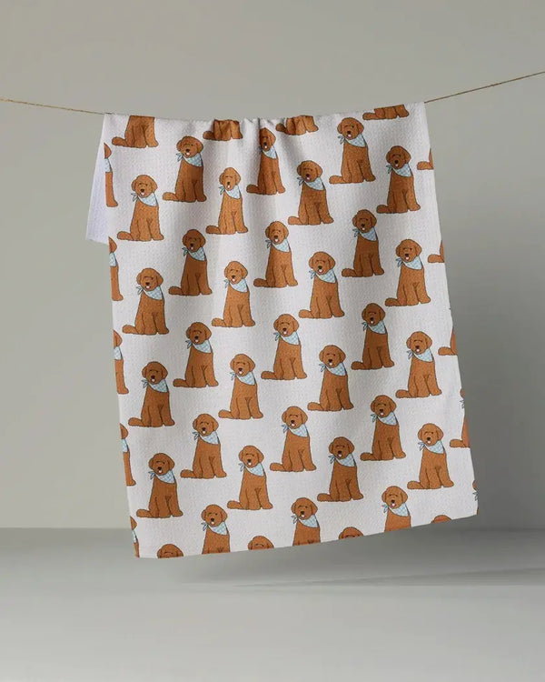 Geometry House Tea Towel -  Doodle Days Vanilla